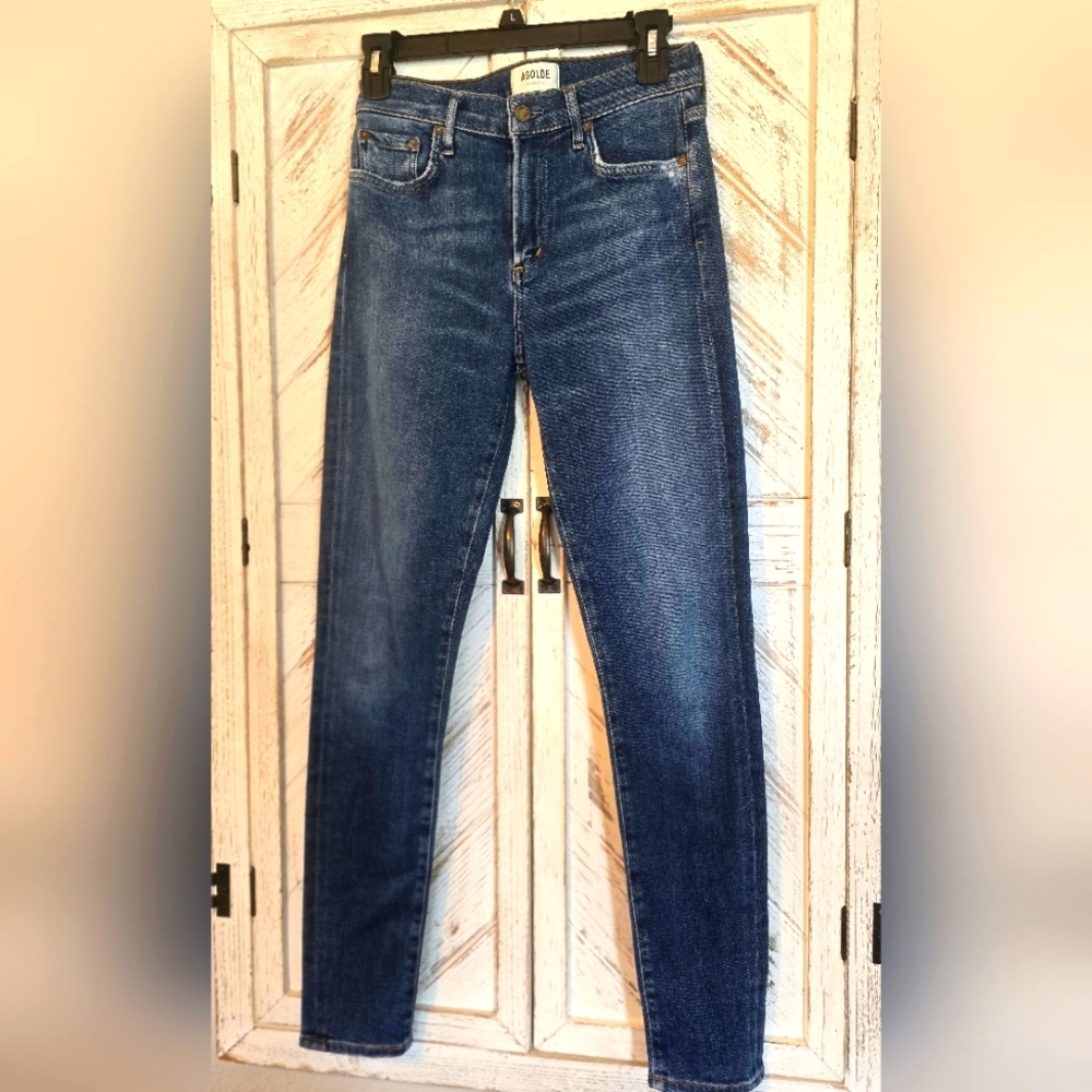 Agolde Premium Blue Jeans High-Waisted Tapered